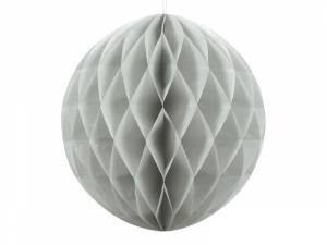 Honeycomb boll, Ljusgrå. 40 cm