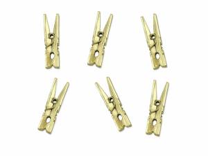 Nypor / klädnypor. Guldfärgade. 20 st