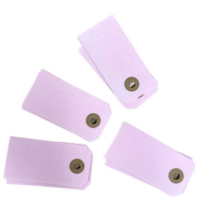 Etiketter. Rosa. 20 st. 8x4 cm/st