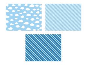 Pappersunderlägg, Blåa färger. 6 st