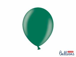 Ballonger, metallisk effekt, Flaskgrön, 27 cm. (10 st)