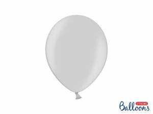 Ballonger , silvermetallic, 27 cm. (10 st)