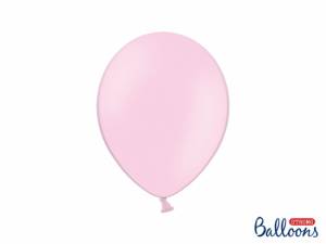 Ballonger i pastellfärger, Babyrosa, 27 cm. (10 st)