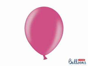 Ballonger, metallisk effekt, Cerise, 30 cm. (10 st)