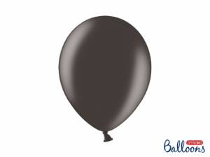 Ballonger, metallisk effekt, Svart, 30 cm. (10 st)