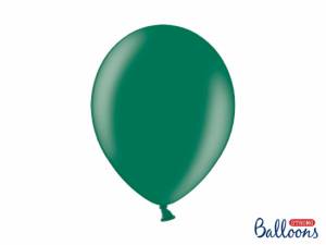 Ballonger, metallisk effekt, Flaskgrön, 30 cm. (10 st)