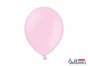 Ballonger i pastellfärger, Babyrosa, 30 cm. (10 st)