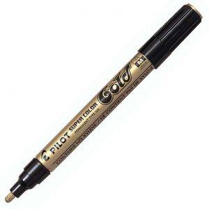 Lackpenna / märkpenna, guldfärgad (Medium)