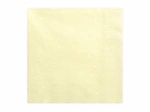 Servetter, ljus creme, 33x33 cm, 20 st