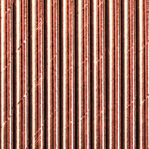 Sugrör, roséguldfärgade. 10 st