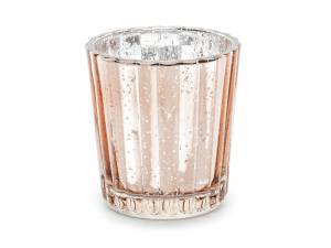Ljushållare glas - Roseguld 4 st 6cm