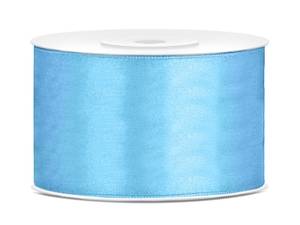 Satinband, Himmelsblå, 38 mm ( 25 meter )