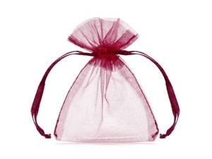 Organzapåsar, Mörkröd, 20 st, ca 10 x 7,5 cm