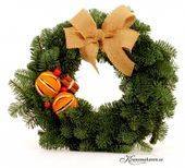 Materialsats - Krans med rosett, apelsiner mm