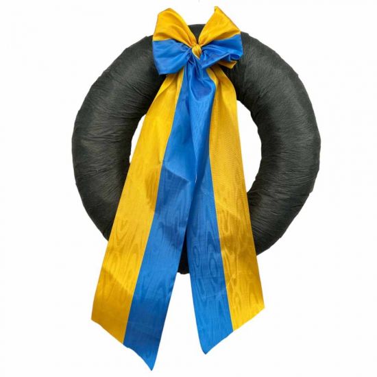 Segerkrans 55 cm med liten rosett i gruppen Kransar / Segerkrans hos Kransmakaren.se (segerkrans-55-002)