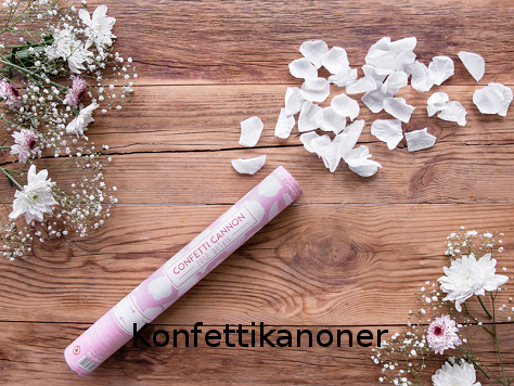 Konfettikanoner till festen