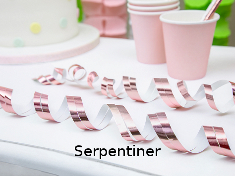 Festliga serpentiner att dekorera med 