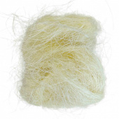 Ljusgul sisal, 20g - för dekoration Ljusgul sisalfiber för dekoration