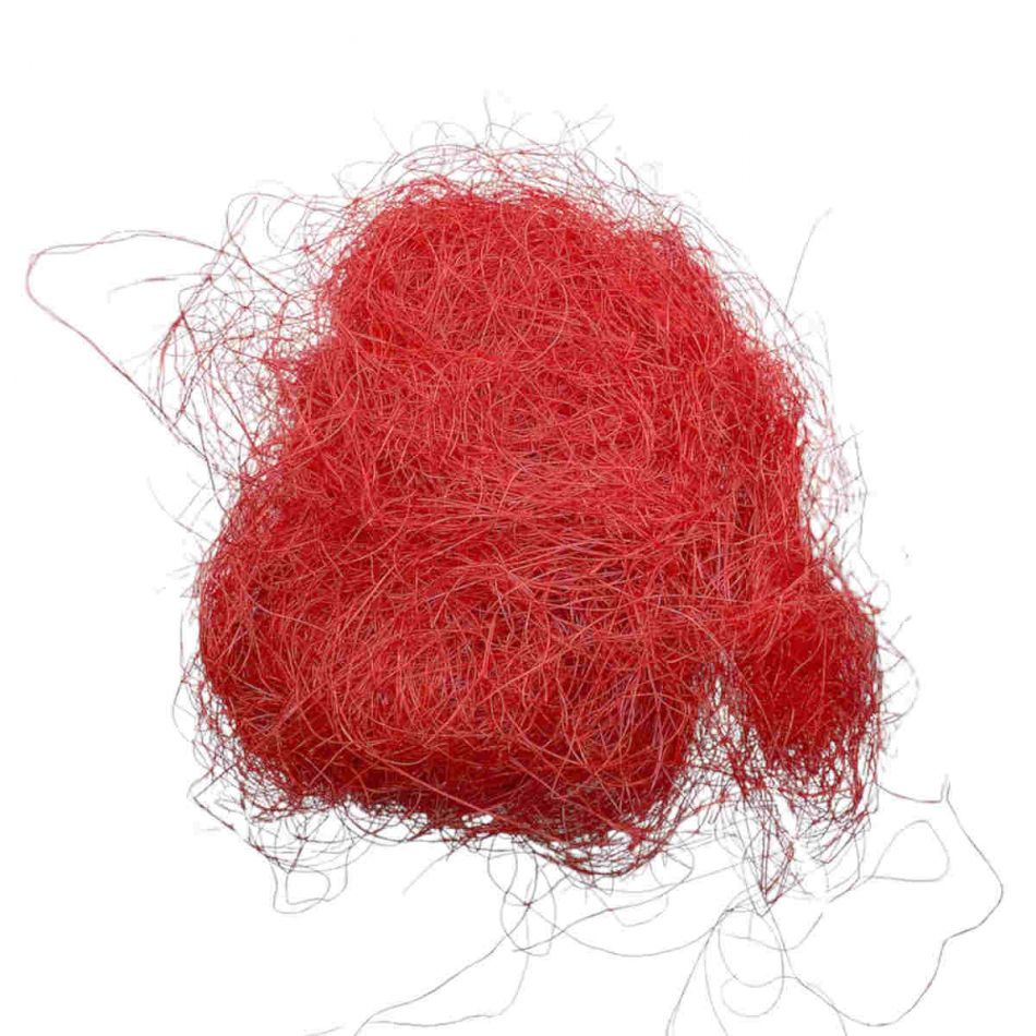 Sisal, röd, 20 gram