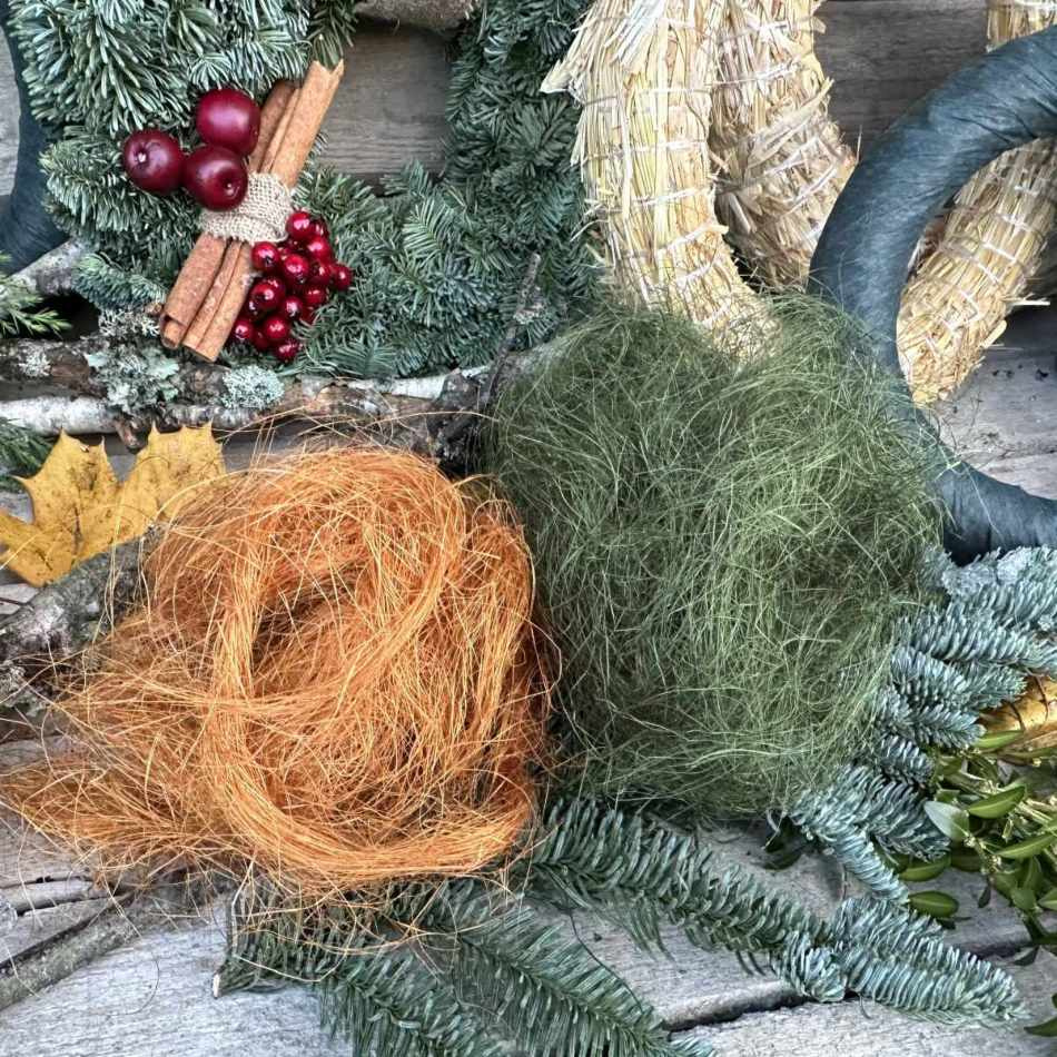 Sisal, Skogsgrön och terrakotta, 20g