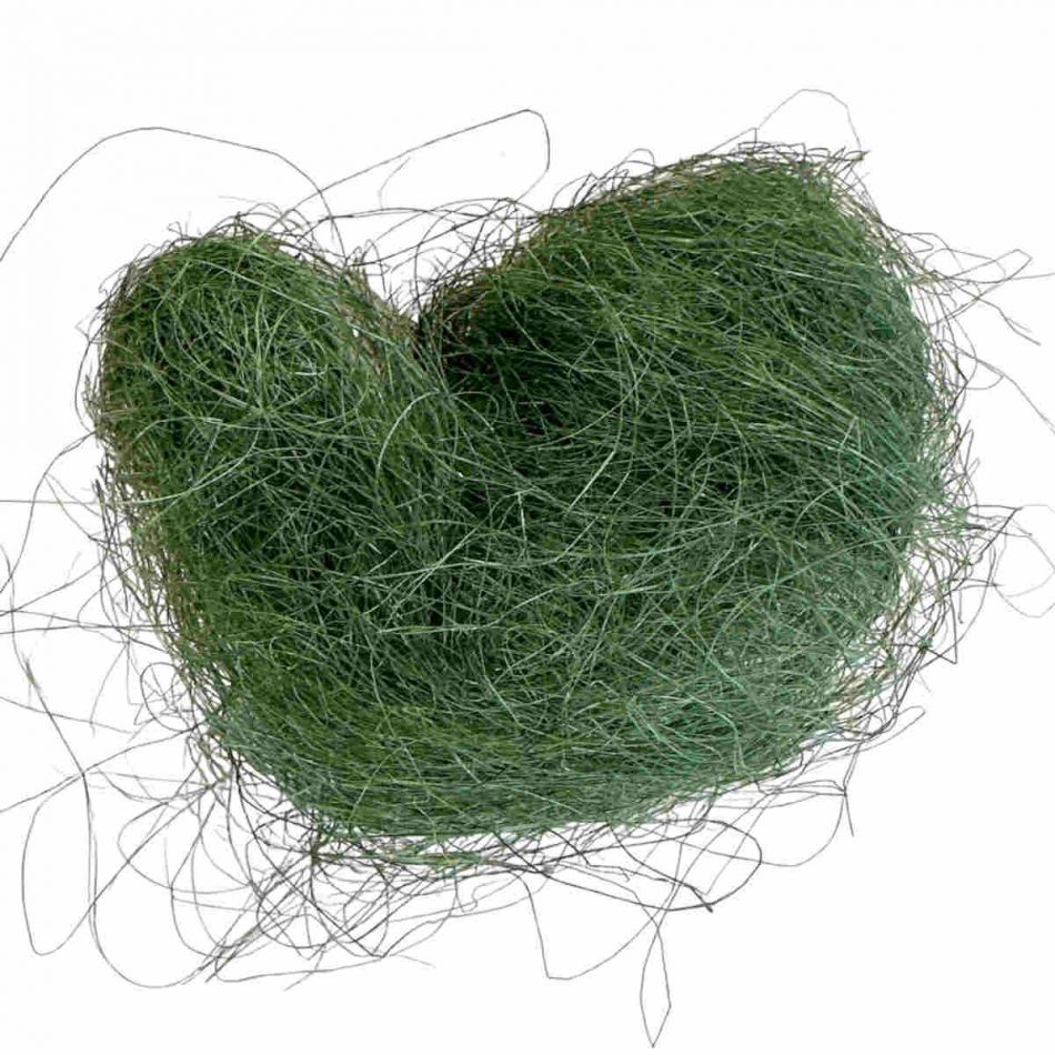 Sisalfiber mossgrön/skogsgrön 500 g