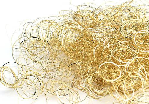 Änglahår / Lametta hår. Guld. 15g