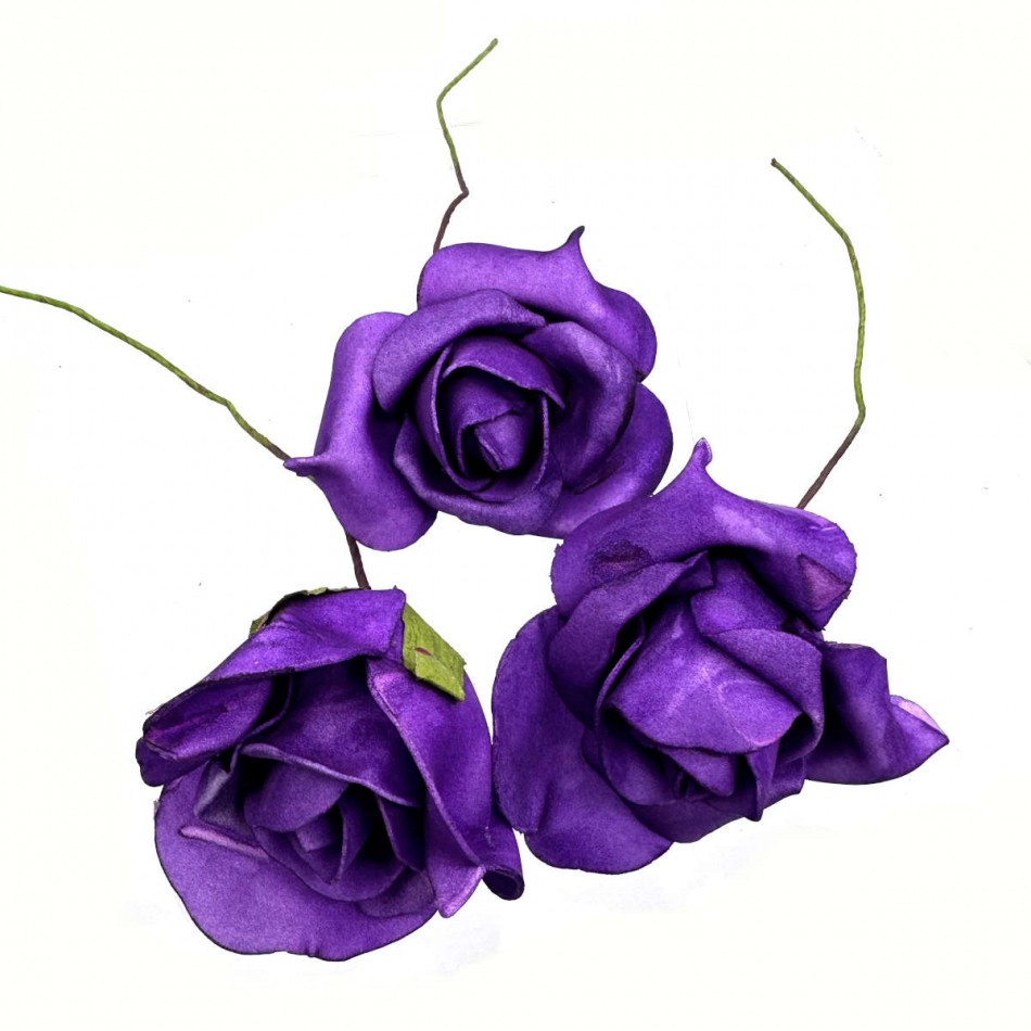 Mörklila Rosor 12 st- Andrasortering