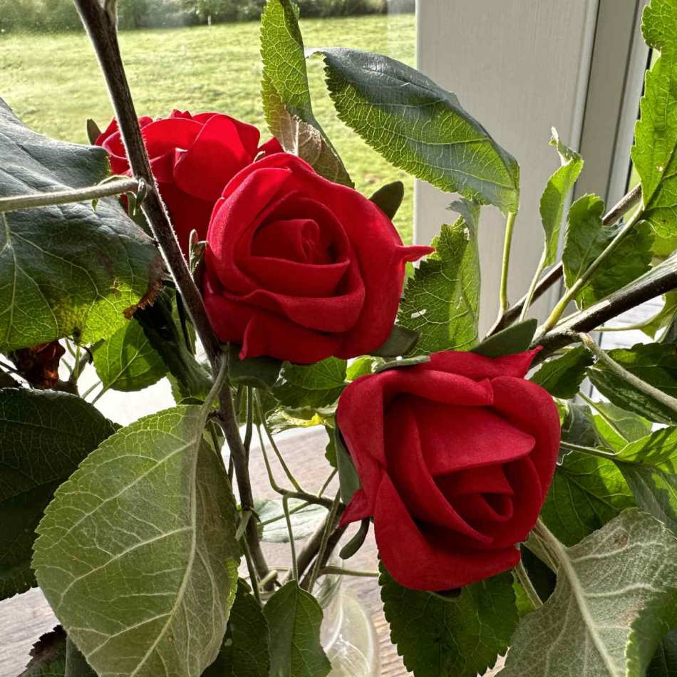 Röda Rosor 3 st