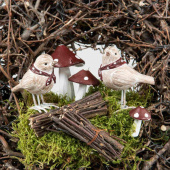 Flugsvampar till dekoration, 3 st, 2–4 cm Flugsvampar till dekoration, 3 st, 2–4 cm