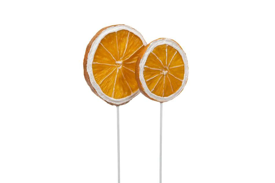 Apelsinskivor 2 st konstgjorda
