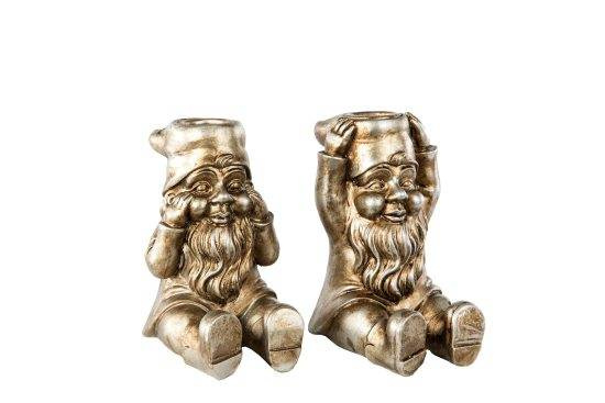 Tomtepar i champagnefärg