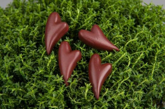 Röda hjärtan för dekoration