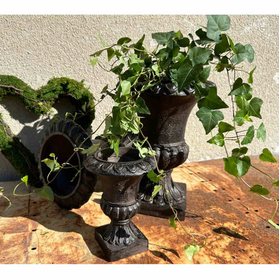 Kruka / Pokal, Brun 30 cm.