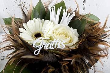 Krona i vitt. Ca 4,5 cm