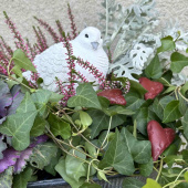 Hjärtan med mönster, röda. 2st Hjärtan med mönster, röda. 2st