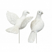 duvor att sätta på kyrkogården duvor vita 2 st