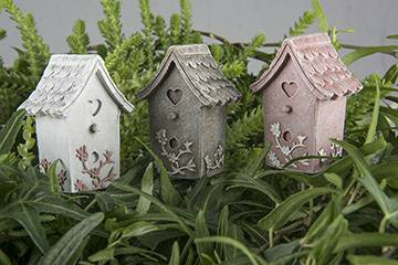 fågelholkar i miniatyr