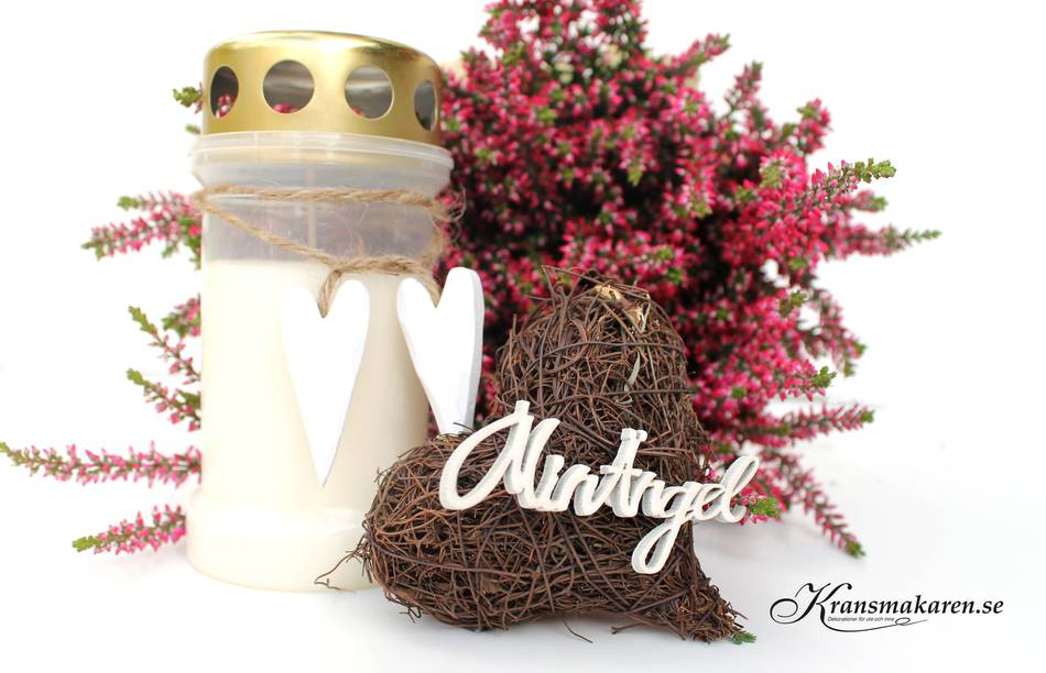 Gravljus / ljuslykta med guldlock. ca 50 tim 