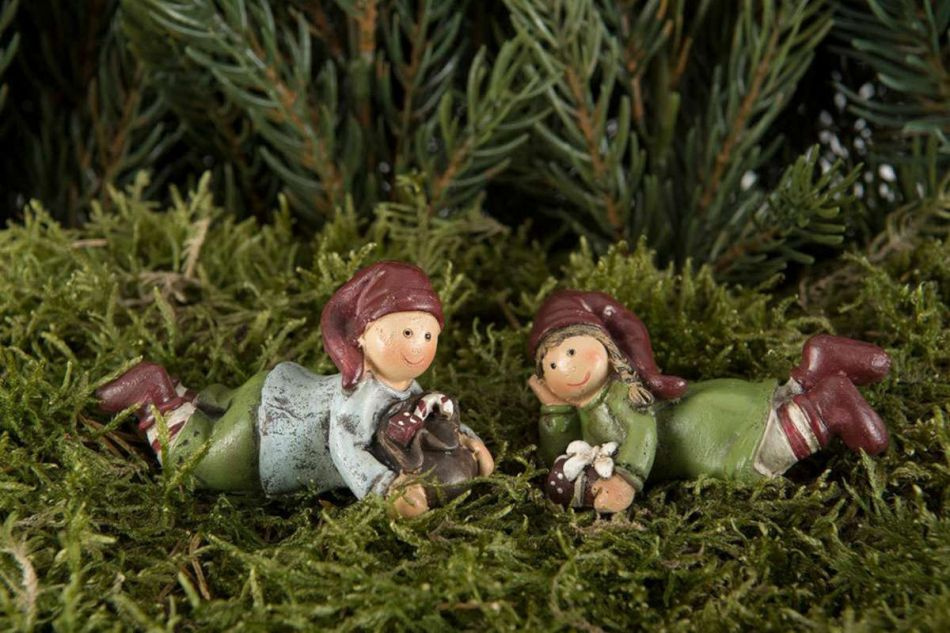 Tomtebarn, 2 olika. ca 6 cm