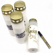 4 st Gravljus och 1 st Lackpenna 4 st Gravljus och 1 st Lackpenna