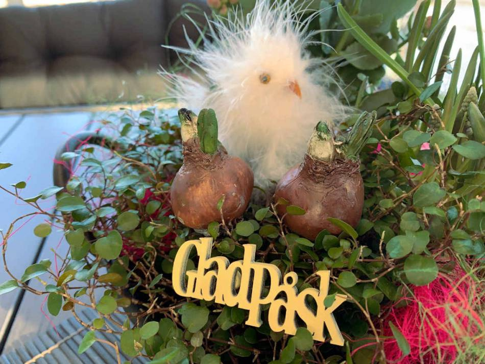 Påskliljelökar konstgjorda. ca 6x4 cm ( 2 st )