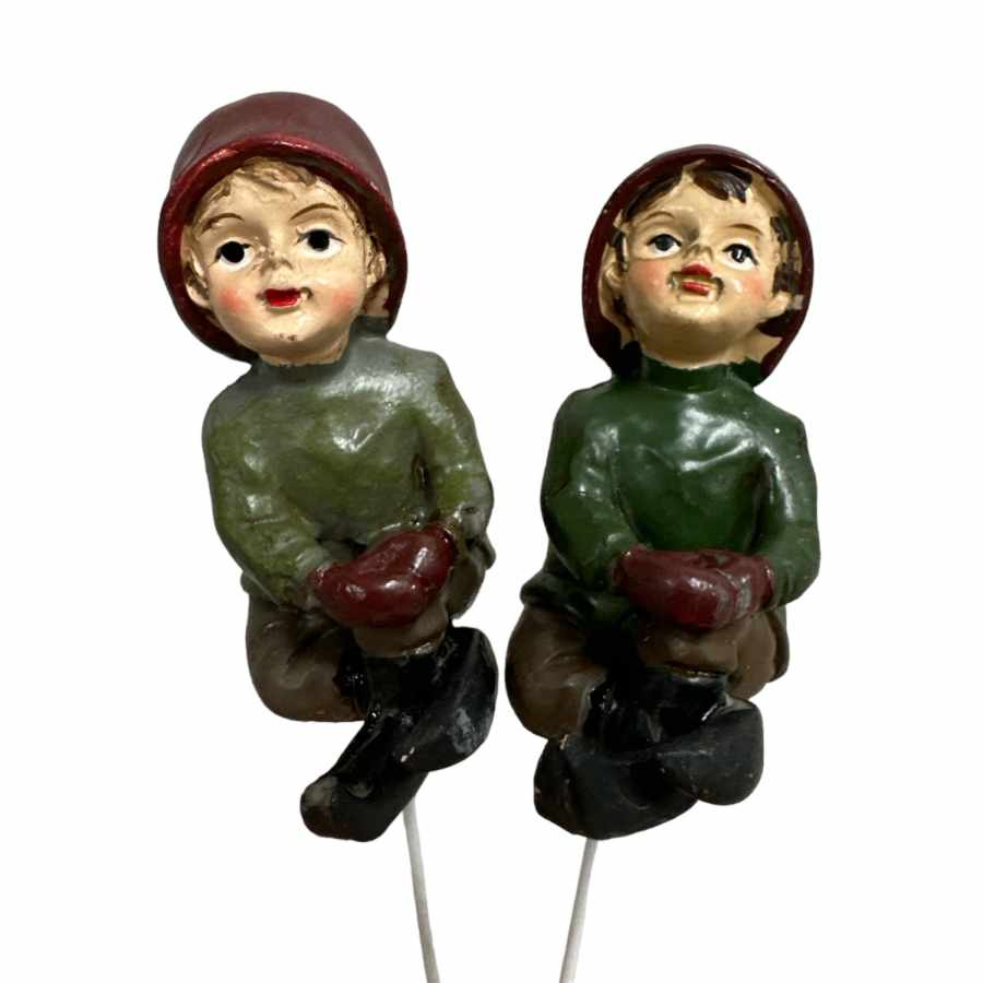 Pyssling, 2 st olika. ca 5 cm