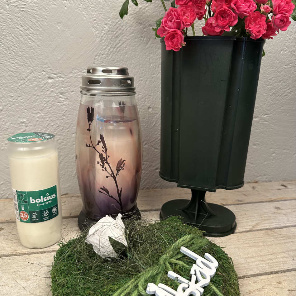 Gravljus till glaslykta ca 80 timmar