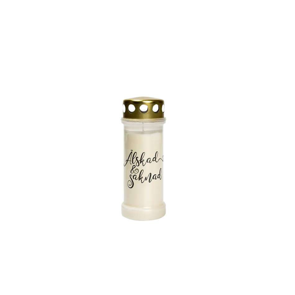 Gravljus Oljeljus Älskad & Saknad guldlock 70h