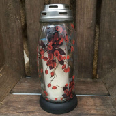 Gravljus med rönnbär ca 86 tim brinntid Gravljus med rönnbär ca 86 tim brinntid