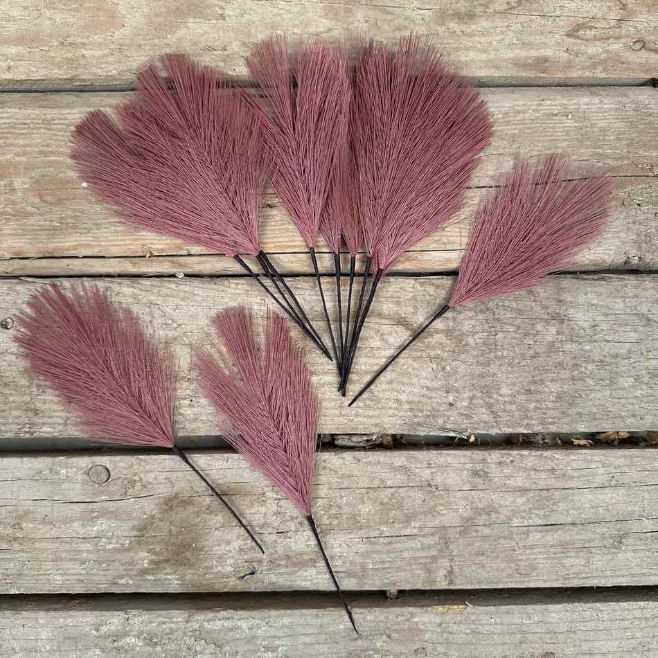 Fjädrar Konstgjorda. Rosa. 12 st