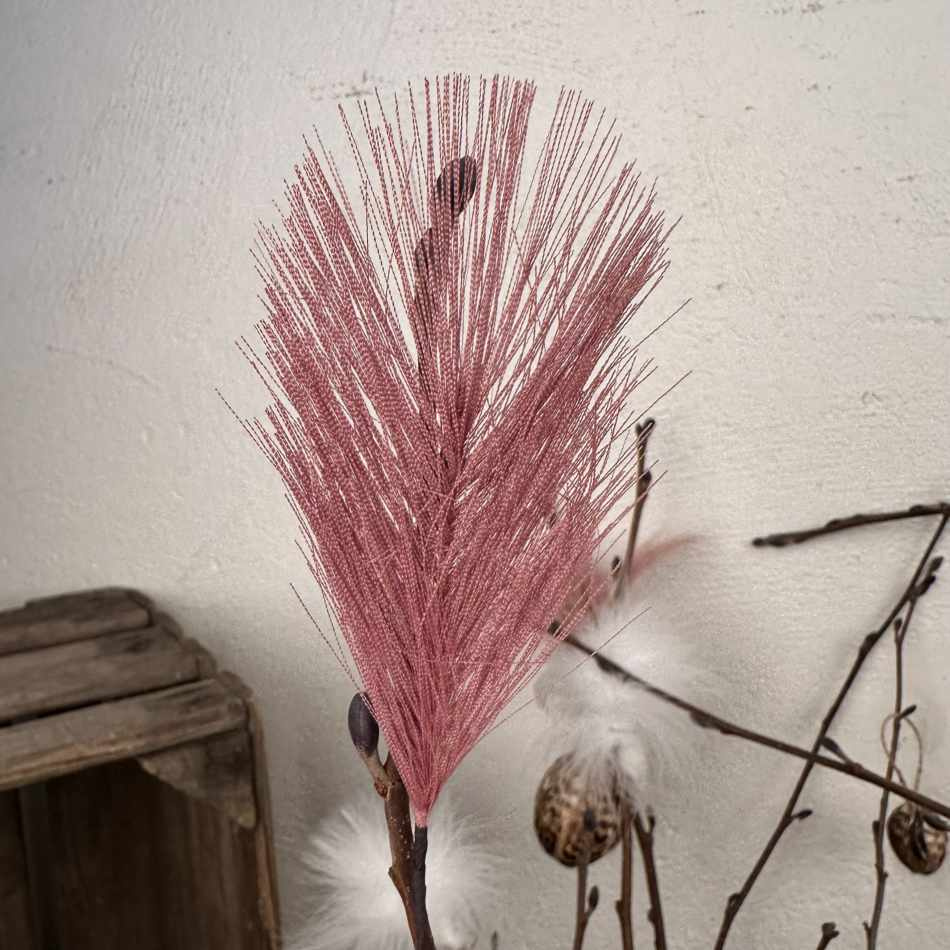 Fjädrar Konstgjorda. Rosa. 12 st