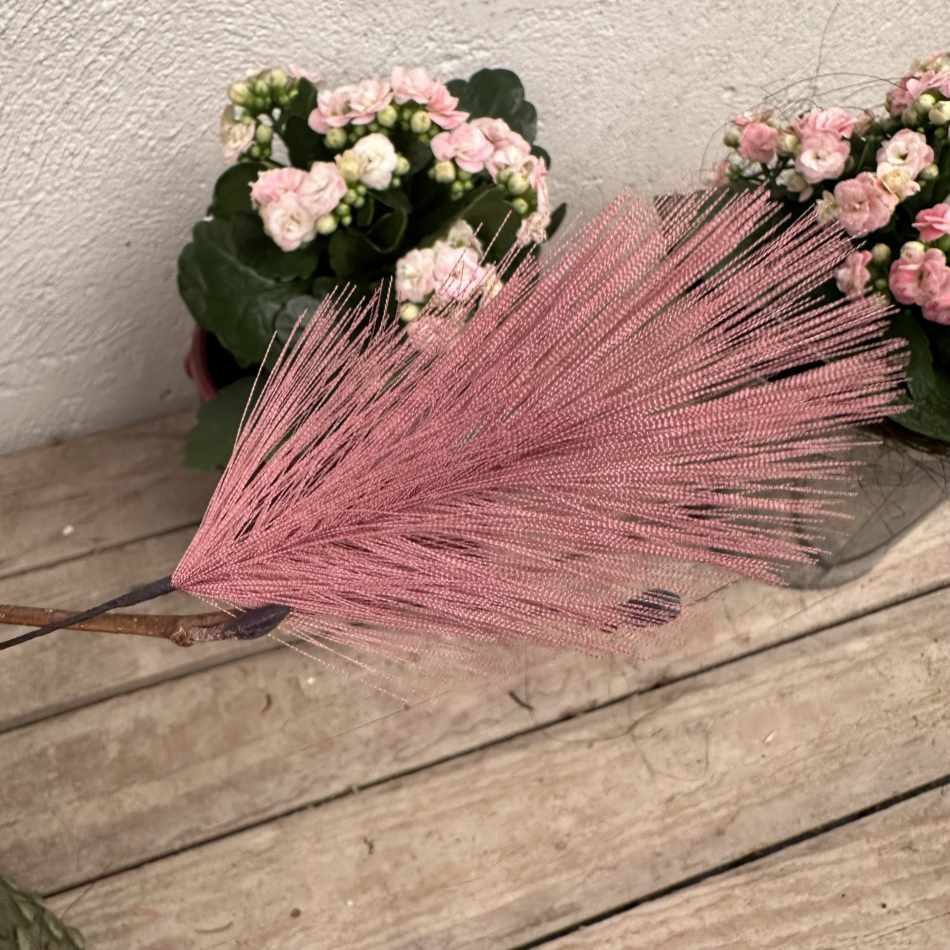Fjädrar Konstgjorda. Rosa. 12 st