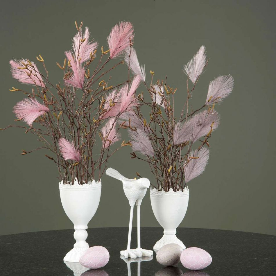 Fjädrar Konstgjorda. Vita. 12 st