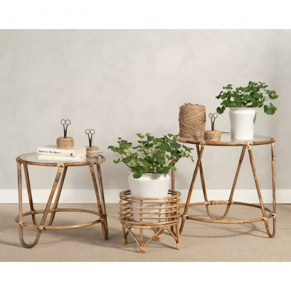 Snörhållare med sax Dekoration, beige snöre